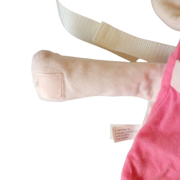 2000 Mattel Plush Bunny Backpack Carrier for 16" Vintage Kelly Doll Pink Rabbit - Picture 14 of 14